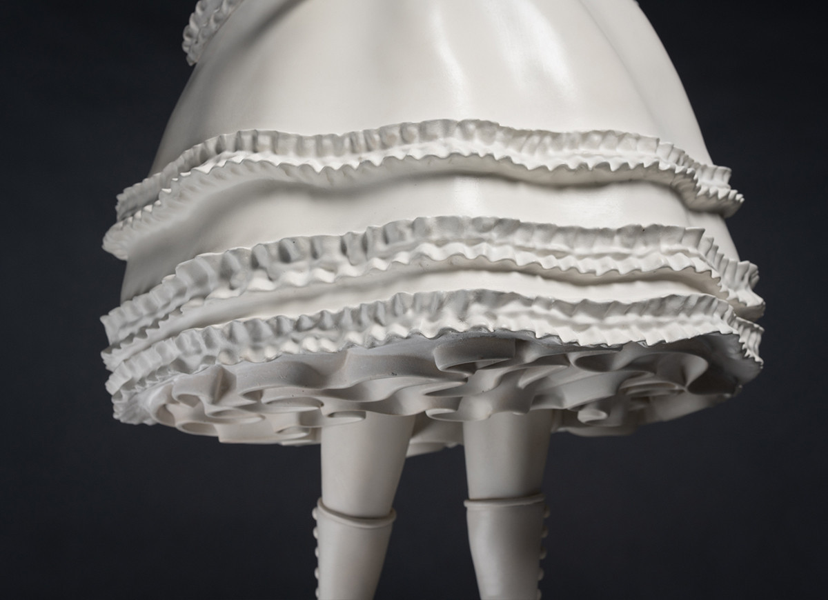 Alice - lapin - porcelaine - horizontal