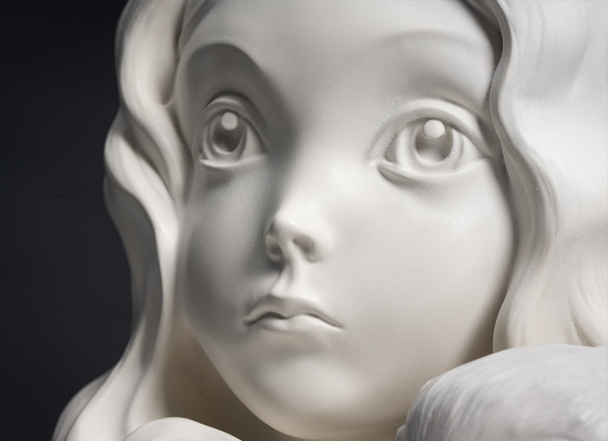 Alice - lapin - porcelaine - horizontal