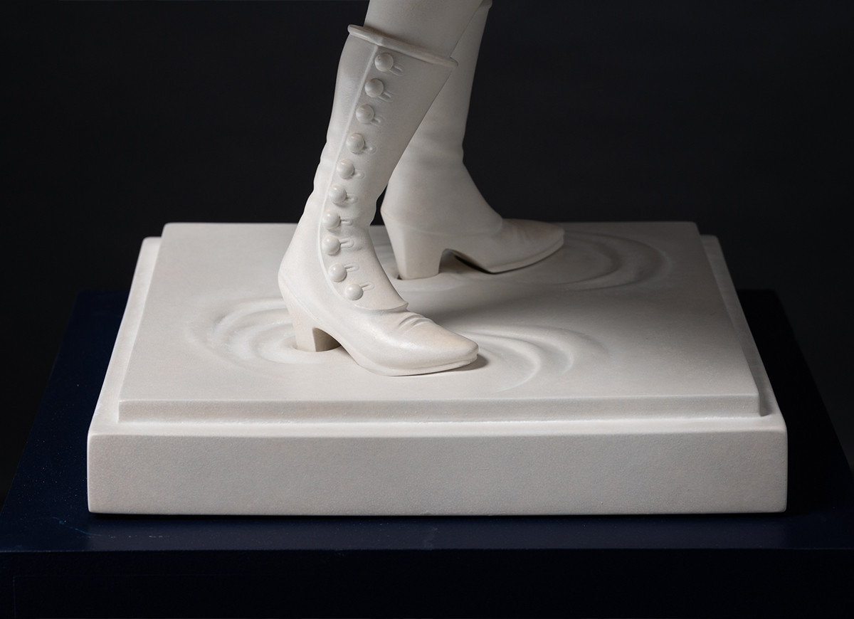 Alice - lapin - porcelaine - horizontal