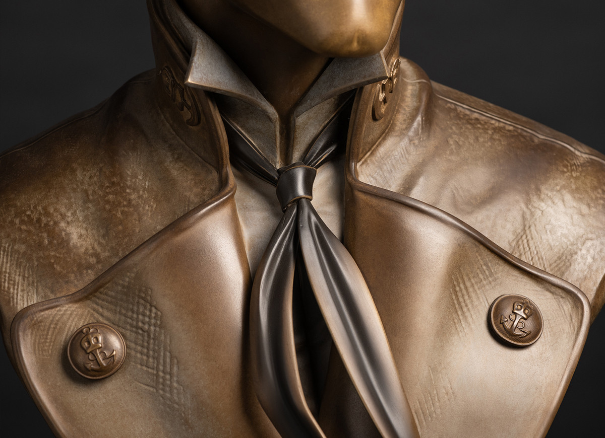 Corto buste - bronze - horizontal