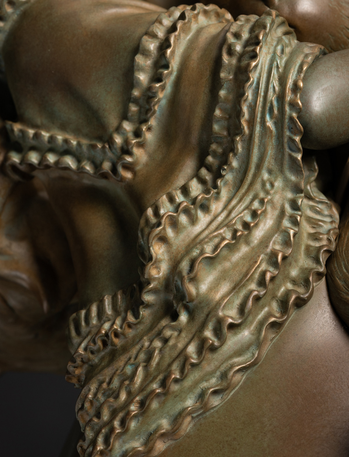 Alice - lapin - bronze - vertical