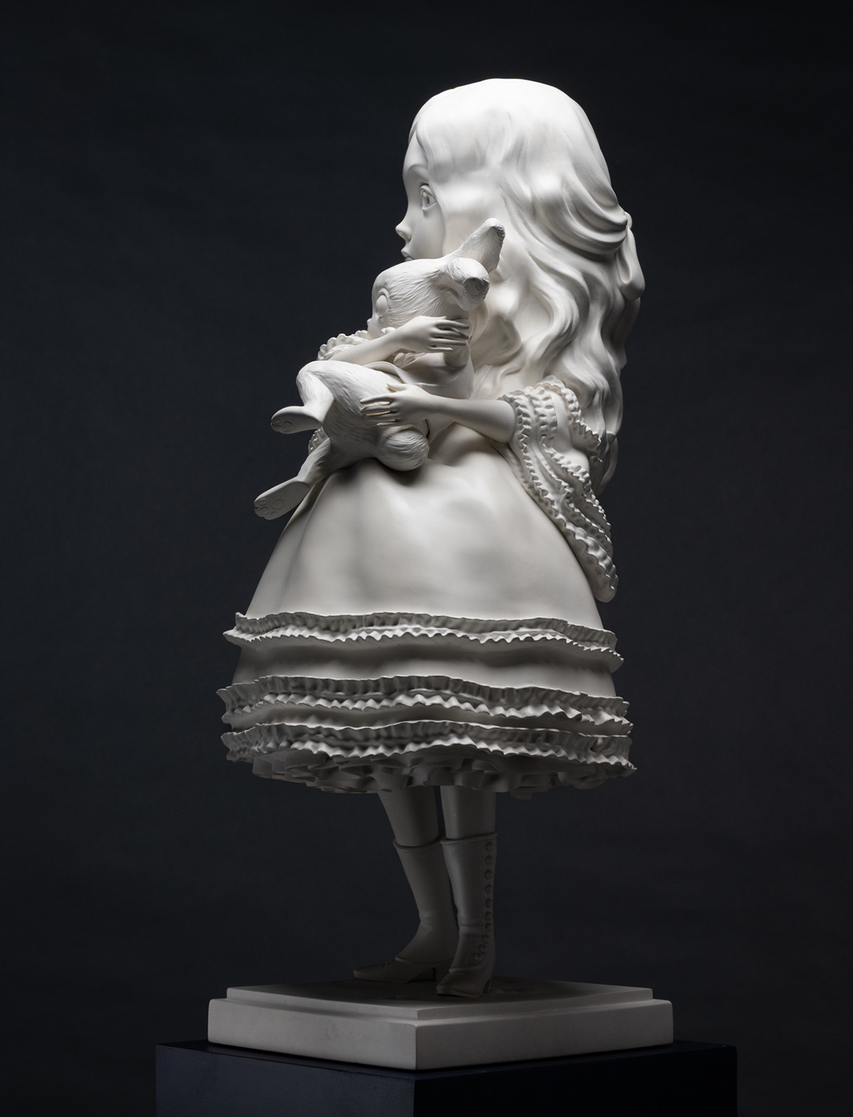 Alice - lapin - porcelaine - vertical