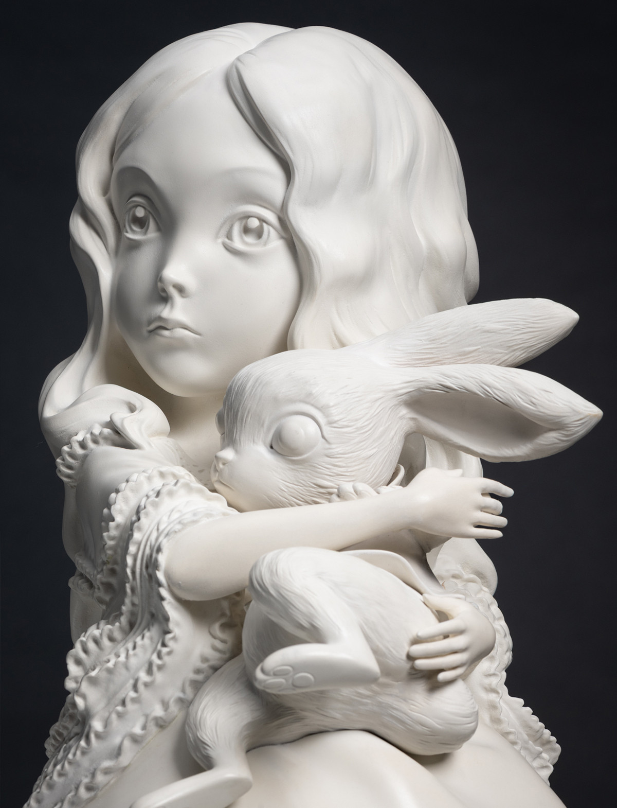 Alice - lapin - porcelaine - vertical