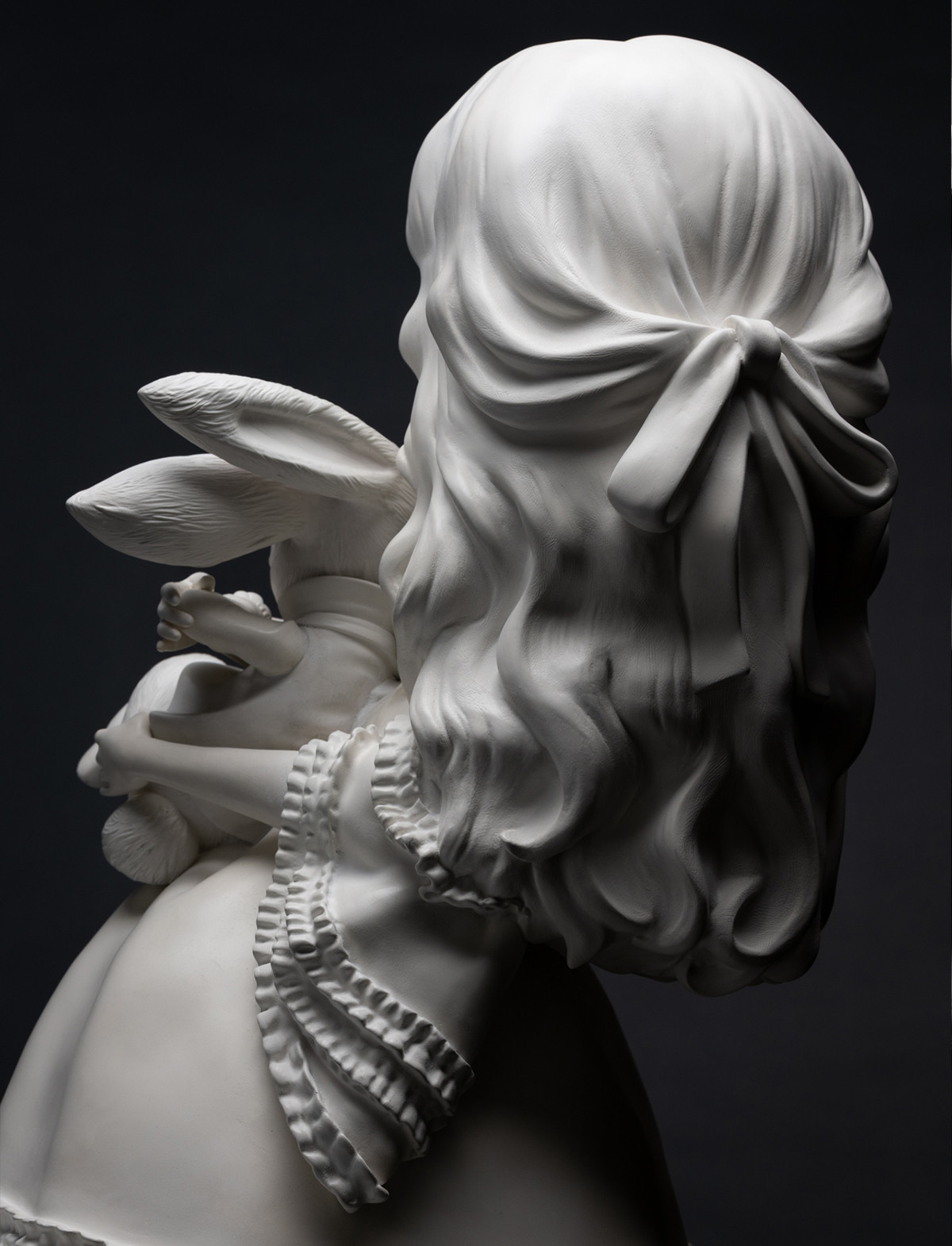 Alice - lapin - porcelaine - vertical