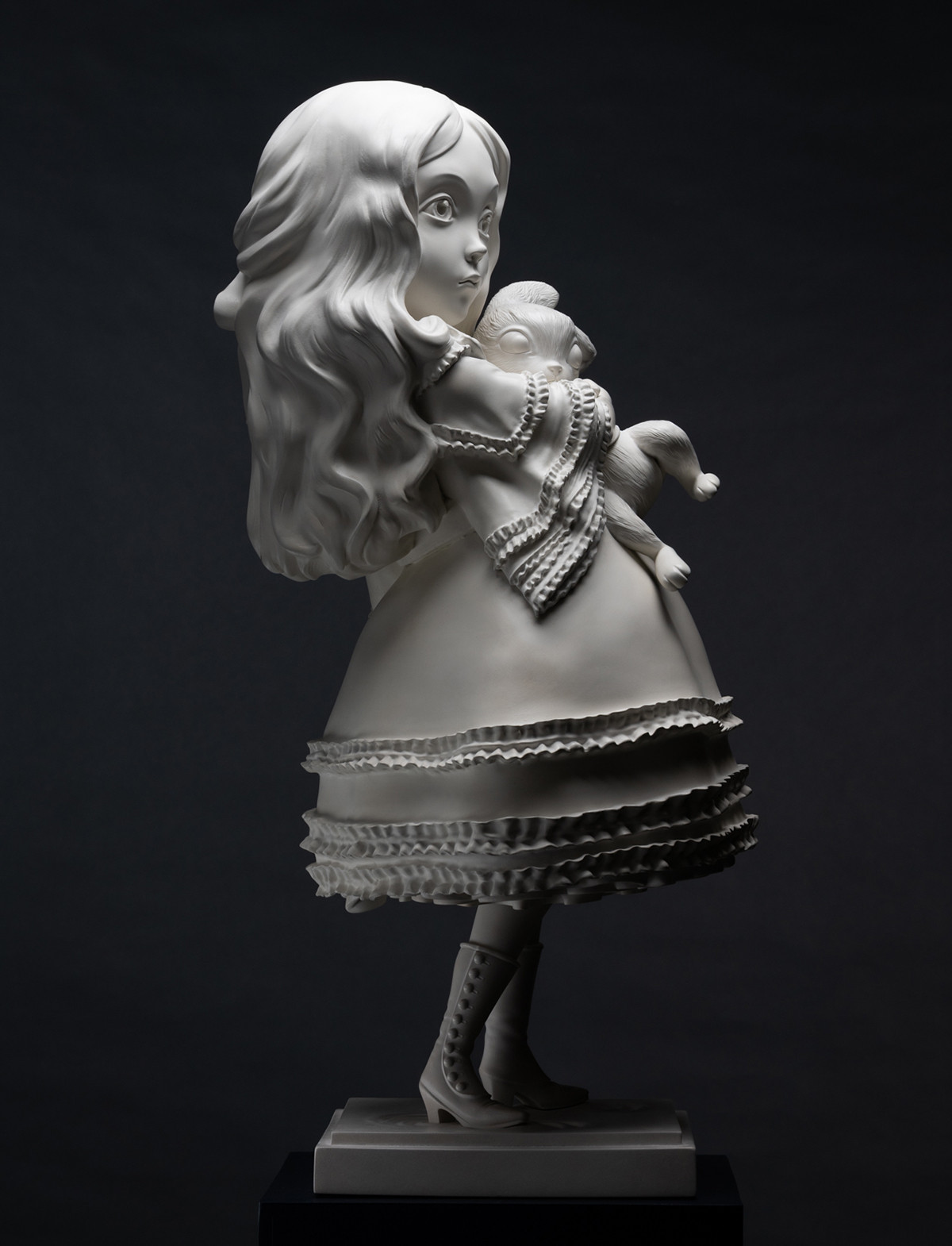 Alice - lapin - porcelaine - vertical