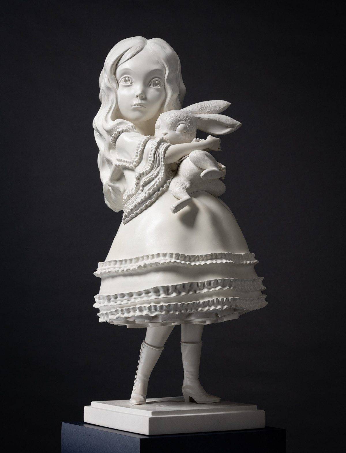 Alice - lapin - porcelaine - vertical